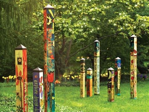 47 Wonderful Colorful Peace Poles Design Ideas For Your Garden With