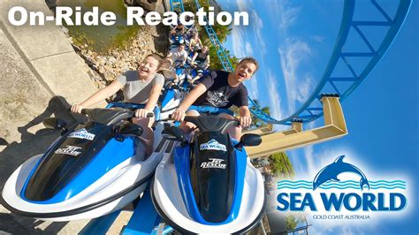 Riding Jet Rescue At Sea World Australia Awesome Fast Paced Intamin