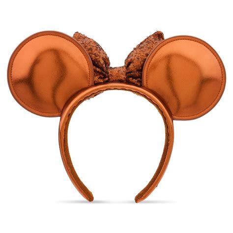 Minnie Mouse Sequin Ear Headband For Adults Copper AllEars Net