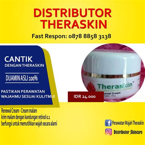 Jual Theraskin Renewal Cream Cream Malam Shopee Indonesia