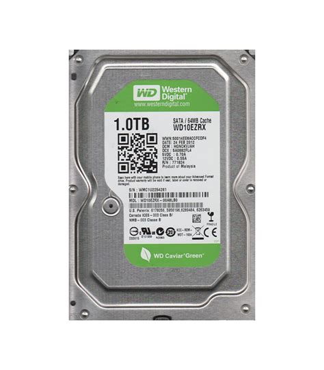 WD10EZRX 00A8LB0 Western Digital Green 1TB 5400RPM SATA 6Gb S 64MB