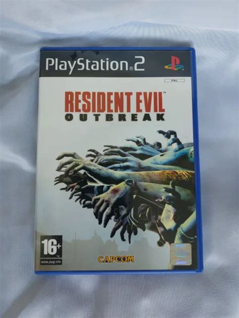 Playstation Resident Evil Outbreak Game Capcom Pal Avec Manuel