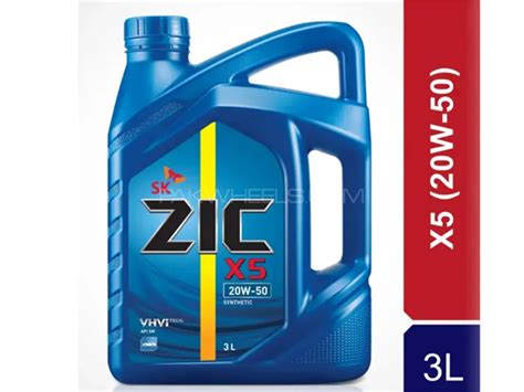 Buy ZIC X5 20W-50 SN Petrol Engine Oil - 3L in Pakistan | PakWheels