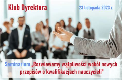 Seminarium Rozwiewamy wątpliwości wokół nowych przepisów o