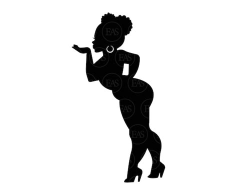 Thick Curvy Afro Mudflap Girl Svg Trucker Girl Svg Chubby Off