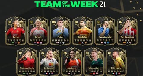 Ea Sports Reveals Totw 21 In Fc 24 Ultimate Team Fifa Infinity