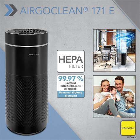 NOUVEAU Purificateur dair design AirgoClean 171 E élimine jusquà