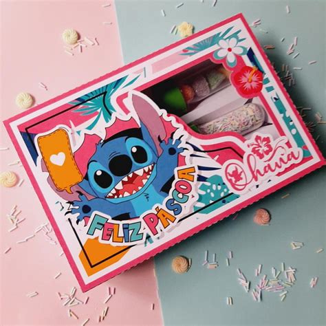 Caixa Mini Confeiteiro Ohana Stitch Produtos Elo7