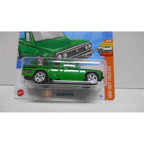 MAZDA REPU GREEN 2 10 HOT TRUCKS 1 64 HOT WHEELS BCN STOCK CARS