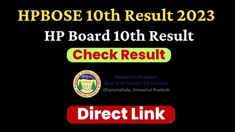 HP Board 10th Result 2023 Term 2 Date Check Online Link At Hpbose Org