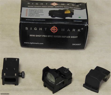 Sightmark Mini Shot Pro Spec W Riser Mount Greed Dot Sight NIB