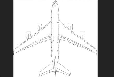 The Air Plane Plan Detailing Dwg File Cadbull