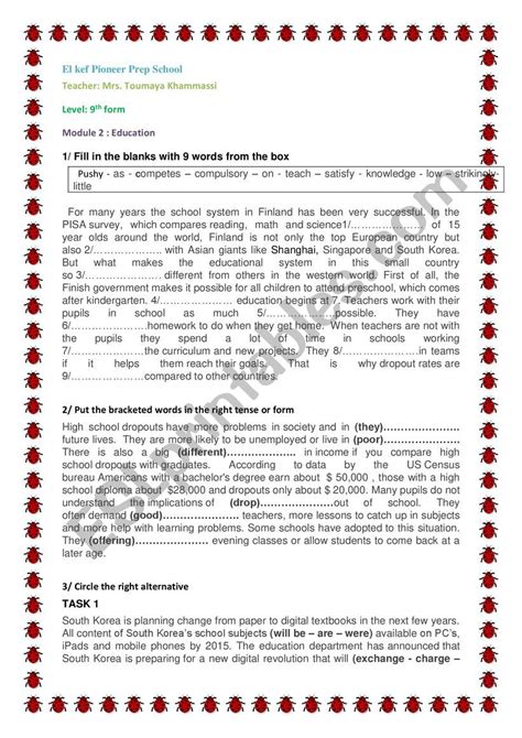 Education Esl Worksheet By Toumia