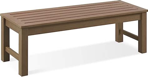 Amazon Psilvam Knight Bench Two Person Outdoor Poly Lumber Patio