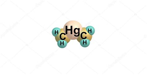 Dimethylmercury molecular structure on white background Stock Illustration by ©olla.davies #88080566