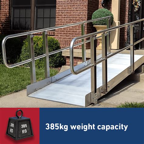 Pvi Ontrac Wheelchair Access Ramp With Handrails 385kg Capacity Ramp