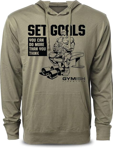 Gymish Set Goals Gym Exercise Motivational Workout Lifting T Shirt For