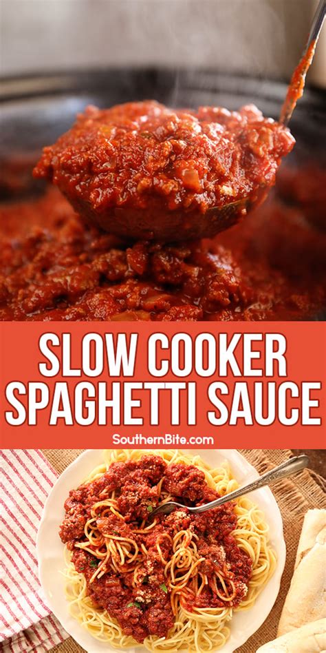 Slow Cooker Spaghetti Sauce Southern Bite