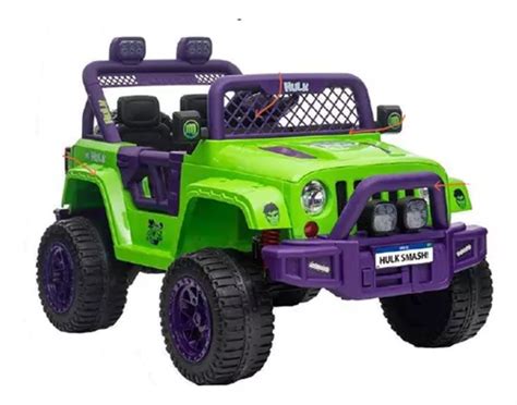 Mini Carro Elétrico Jipe Do Hulk Off Road 12v