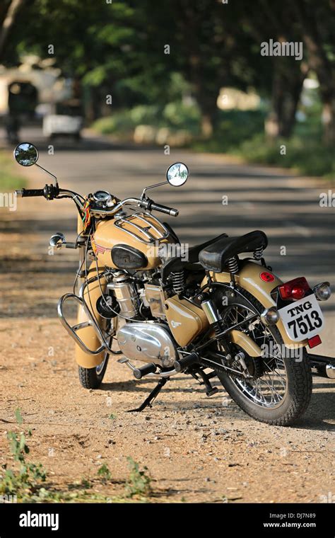 Royal Enfield Diesel Bullet India Stock Photo Alamy