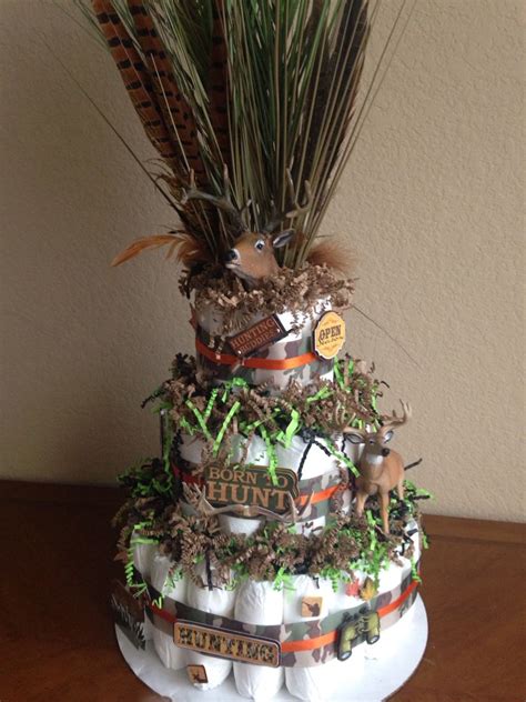 Hunting Themed Diaper Cake Baby Shower Cake Sayings Baby Shower