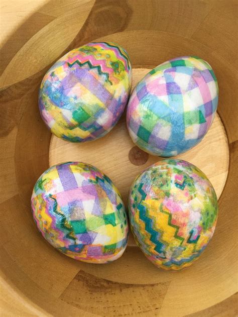 Easter Pastels Handmade Decoupage Paper Mache Easter Eggs Etsy