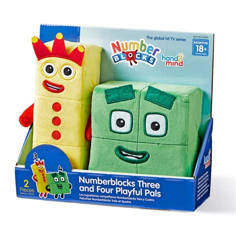 Hand2mind Numberblocks 3 And 4 Playful Pals Plush Wayfair Canada