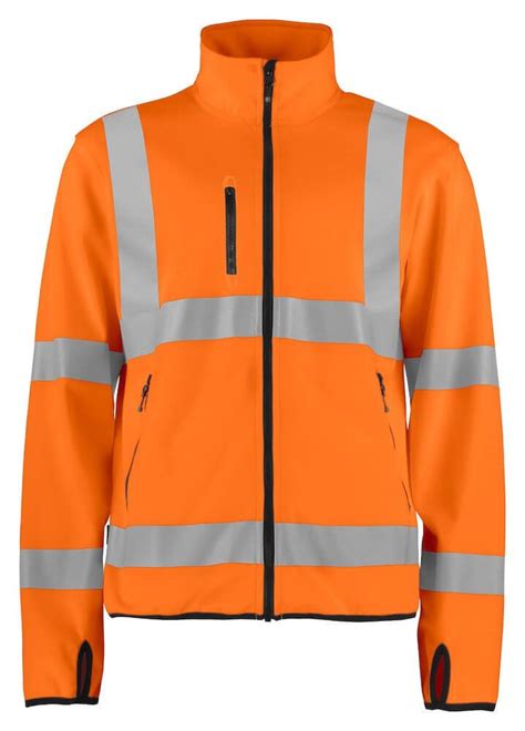 Veste Softshell Haute Visibilit L G Re Projob Orange Fluo