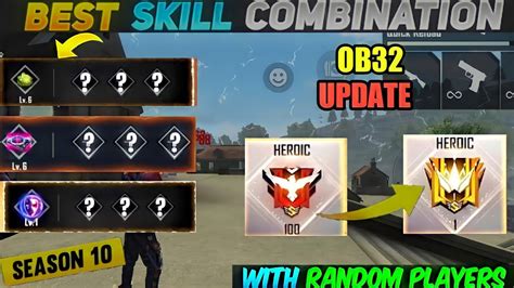 Best Character Skill Combination In Free Fire For Clash Sqaud Best