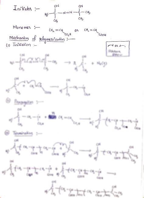 Solution Radical Polymerization Studypool