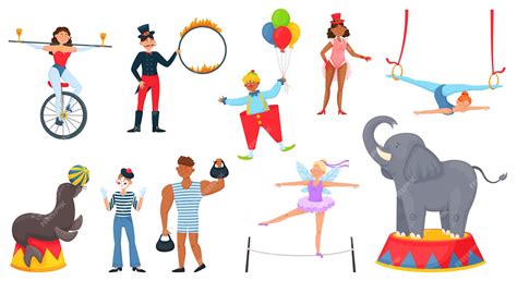Quais São Os Personagens Do Circo - Personagens de circo dos desenhos animados artistas de carnaval ...