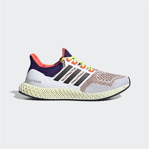 Adidas Ultra 4d Running Shoes White Unisex Running Adidas