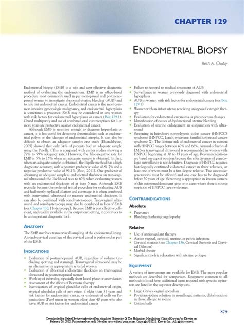 Endometrial Biopsy | PDF | Cancer | Clinical Medicine