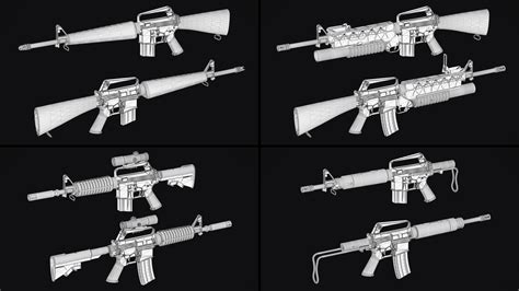 D Model M M Grenade Launcher Vr Ar Low Poly Cgtrader