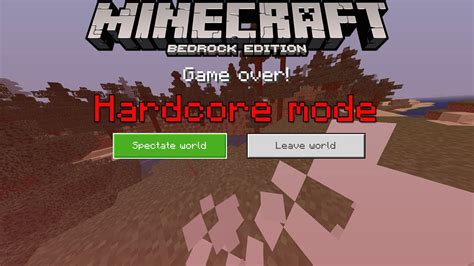 How To Play Hardcore Survival Mode In Minecraft Pocket Edition Mcpe