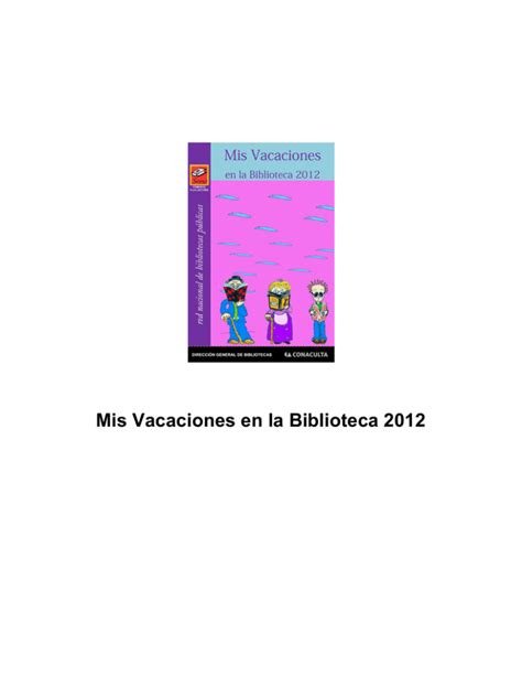 Mis Vacaciones En La Biblioteca 2012