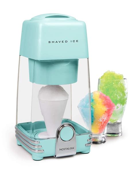 Nostalgia Retro Electric Table Top Snow Cone Maker Vintage Shaved Ice Machine Includes 1