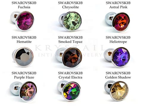 Swarovski Crystal Jewel Butt Plug Multicolor Diamond Anal Etsy