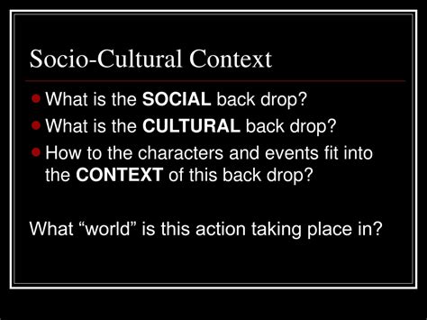 Ppt Socio Cultural Context Powerpoint Presentation Free Download