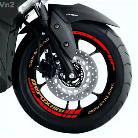 Promo Stiker Velg Stiker Velg Aerox Red Stiker Velg Motor Aerox 155