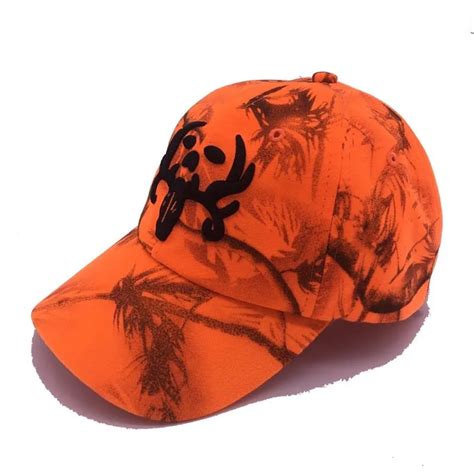 Orange Camouflage Caps With Deer Hunting Fishing Sporting Outdoor ...