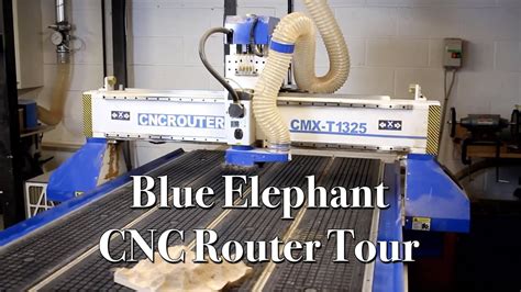 Blue Elephant 1325 CNC Router Machine Tour YouTube