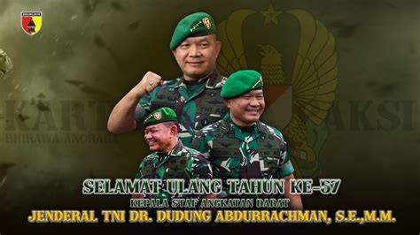 Selamat Ulang Tahun Ke Bapak Kasad Bapak Jenderal Tni Dr Dudung