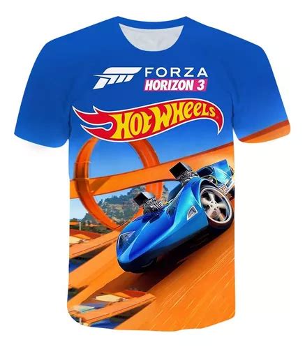 Playera Con Estampado D Hot Wheels Para Ni Os Meses Sin Inter S