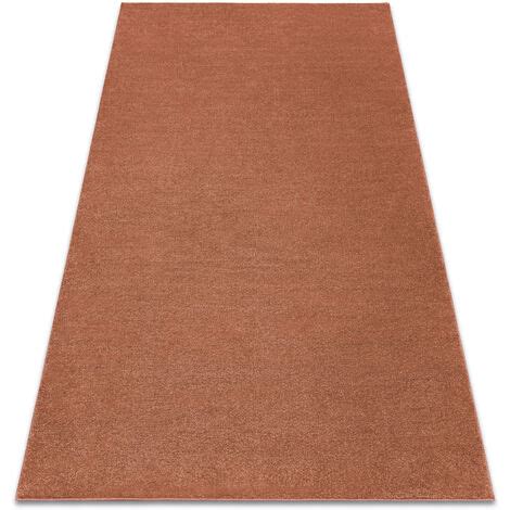 Tappeto SOFTY Un Colore Terracotta Orange 140x190 Cm