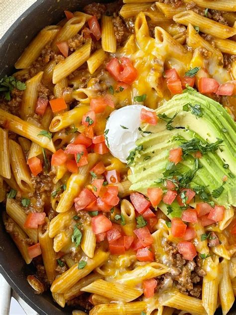 Easy Beef Taco Pasta Skillet Artofit