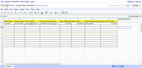 Lead Generation Template Excel