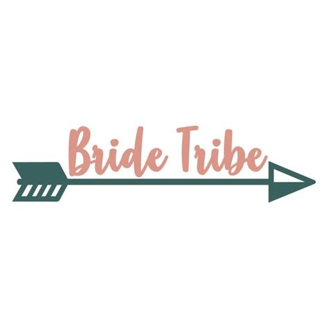 Bride Tribe Arrow Wedding Bridesmaid Svg