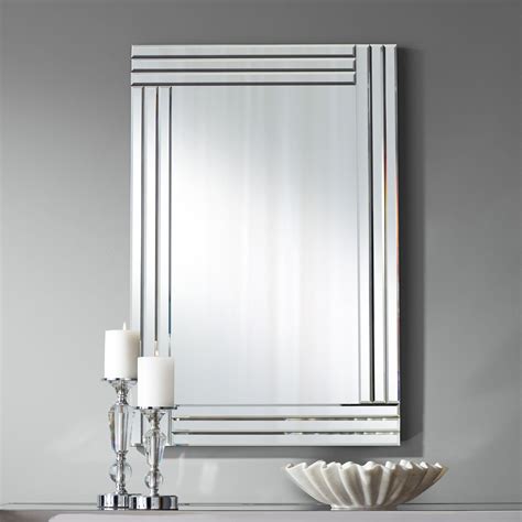 Possini Euro Design Sofija Rectangular Vanity Wall Mirror Modern ...