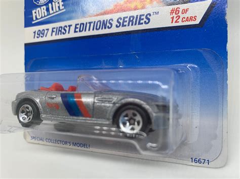 Hot Wheels BMW M Roadster Silver First Editions Series Miniature Collectable Model Toy Car
